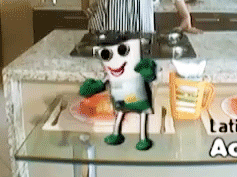 Dancing character from a Brazilian milk commercial.