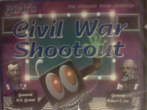 Front CD cover of Birk's Civil War Shootout game, by Entrex Software.