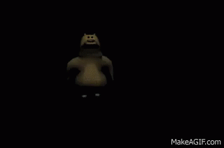 Dancing CGI bear.