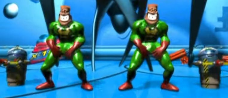 Toy-Box - Best Friend. CGI superhero action figure men dancing.