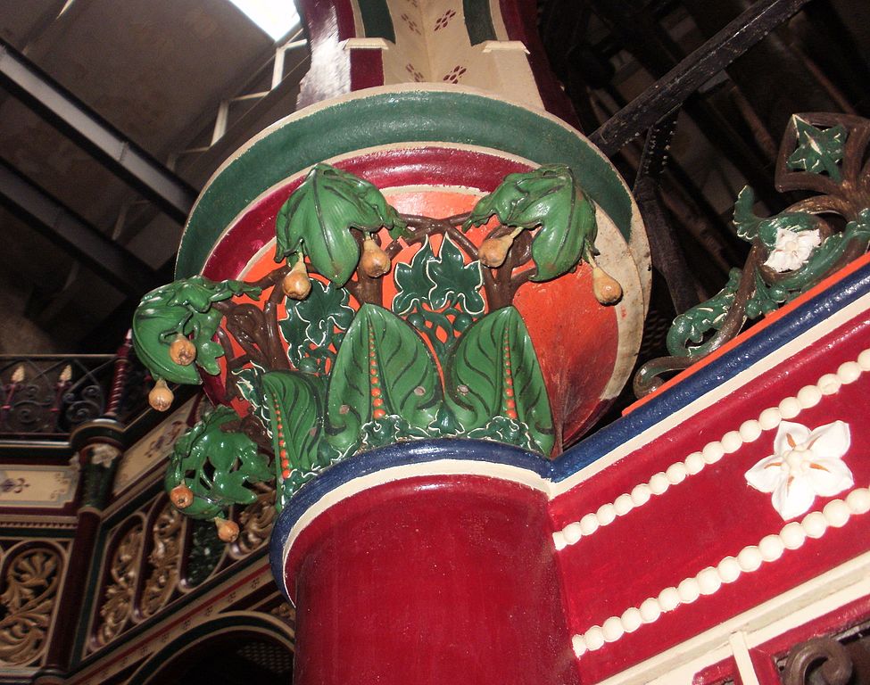 Crossness Pumping Station interior, London. Detail of ornament.