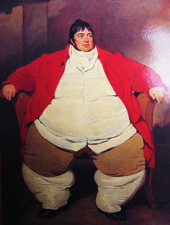 Painting of obese British gentleman Daniel Lambert.
