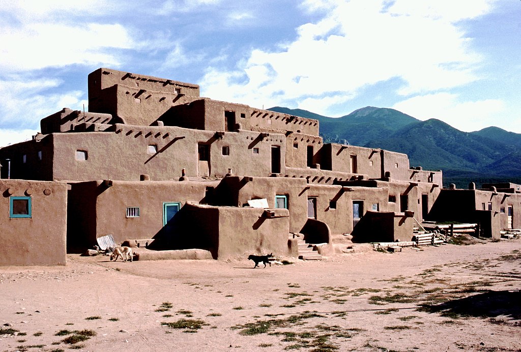 Taos Pueblo, a modern, inhabited pueblo.